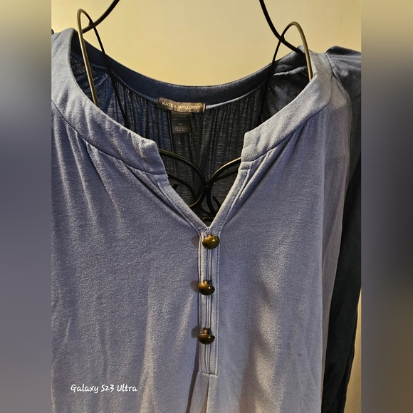 Women's Ombre Blue and Pink Top Size Xl Kate & Mallory - Picture 6 of 8